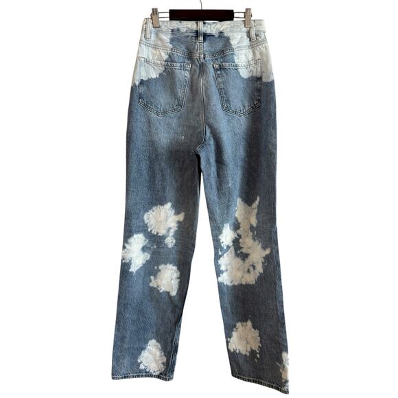 Pacsun Womens Jeans Size 28 90s Boyfriend High Rise Distressed Bleach Raw Hem - Picture 4 of 7